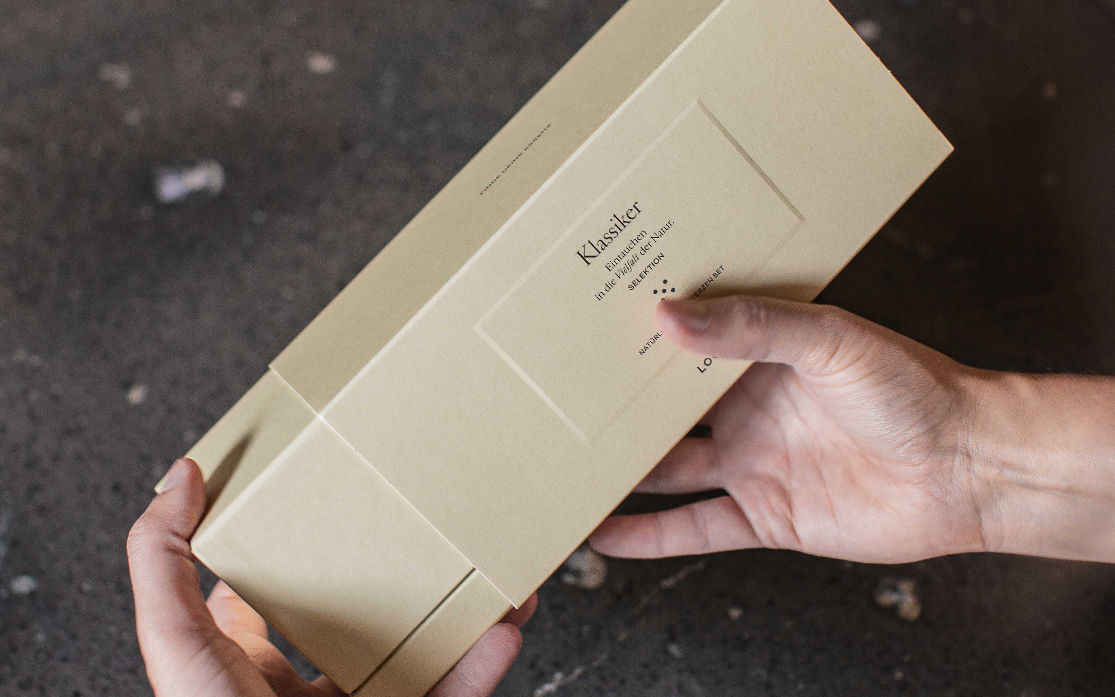 Geschenkbox "Klassiker" – 3er Duftkerzen Set