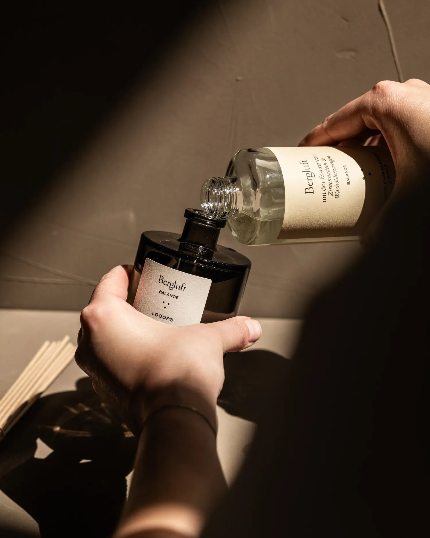 Bergluft set - Reed diffuser and refill