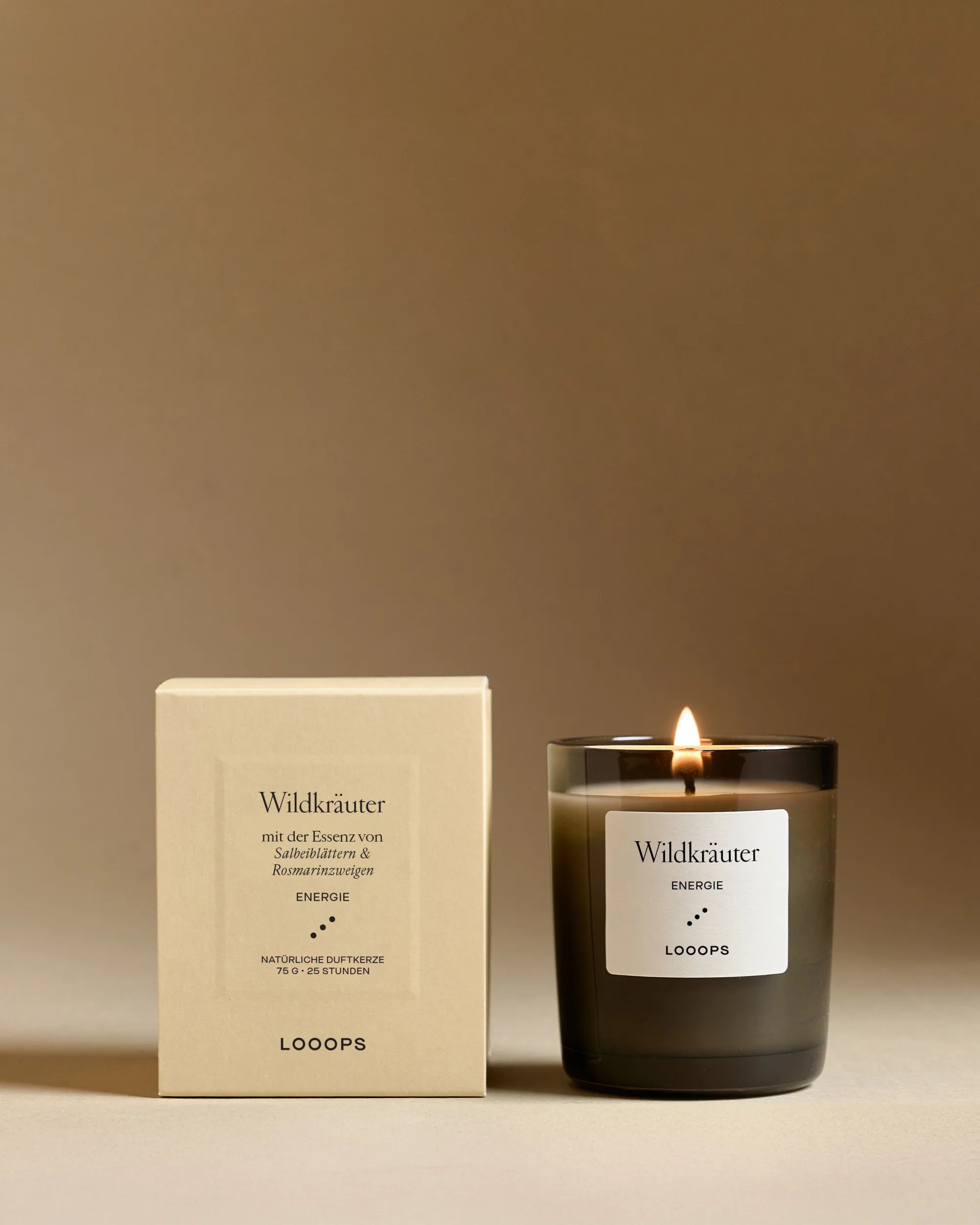 Wildkräuter – Kleine Duftkerze