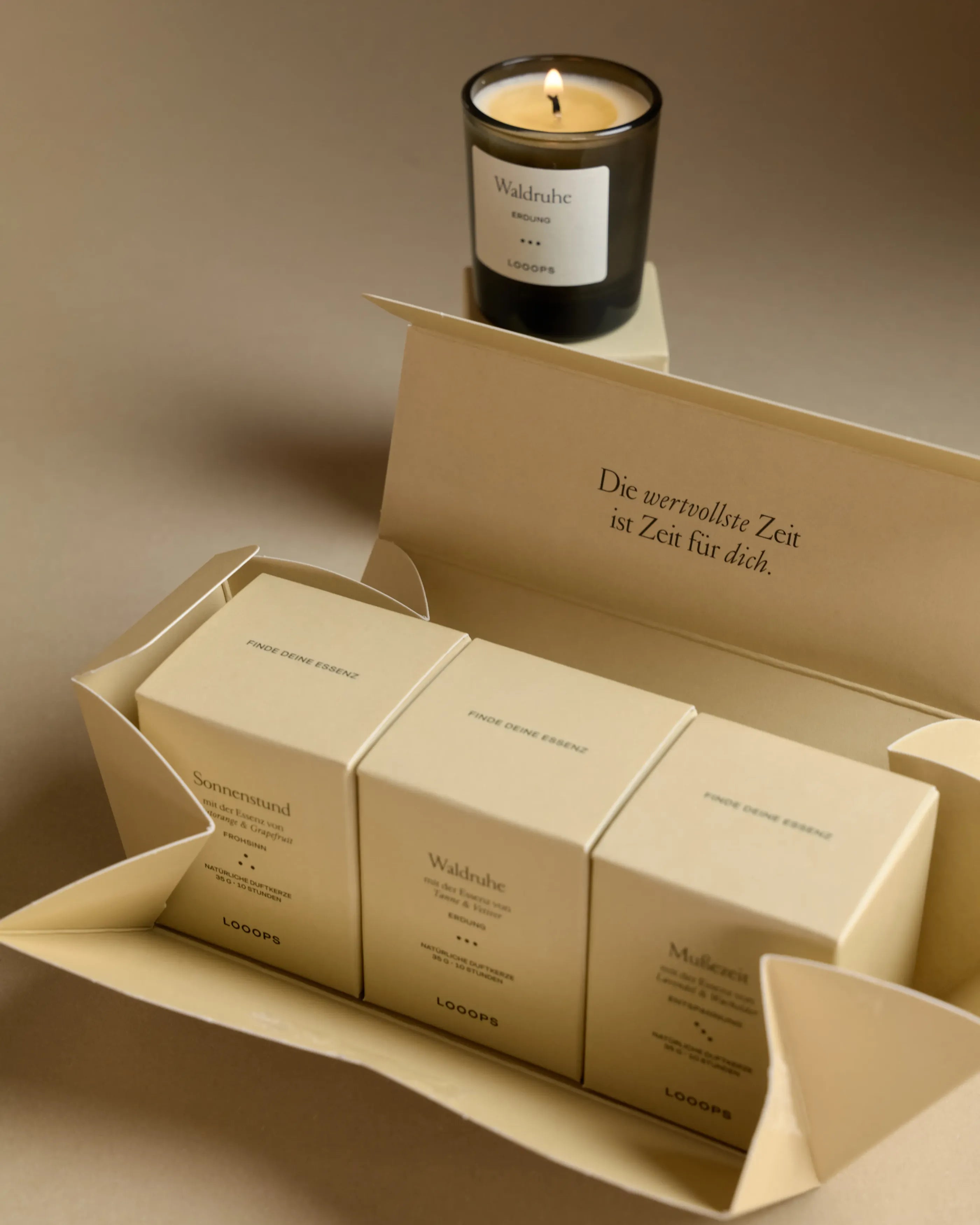 Kennenlernbox – 3 Mini-Duftkerzen deiner Wahl