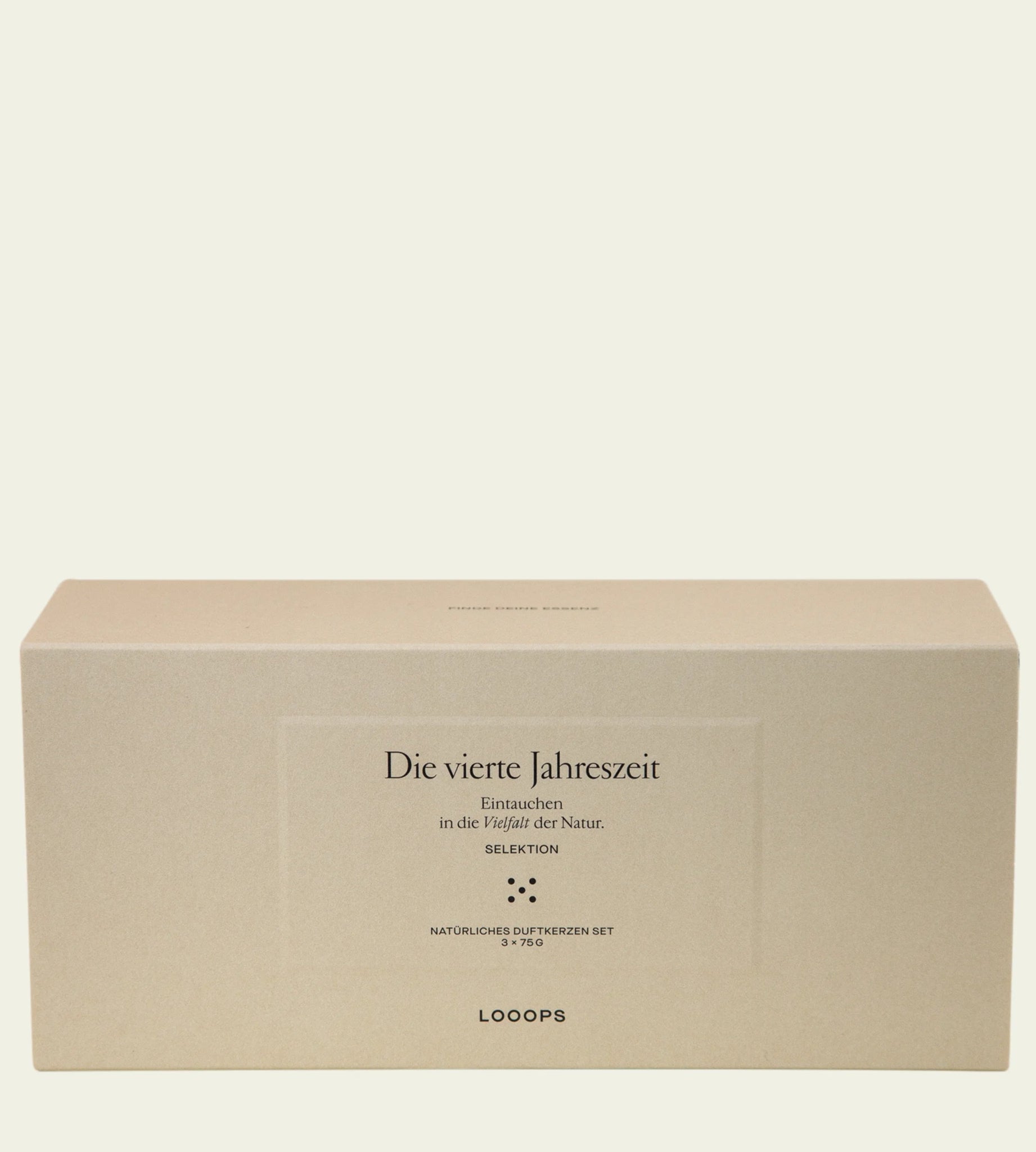 Looops Geschenkbox "Die vierte Jahreszeit" – 3er Duftkerzen Set