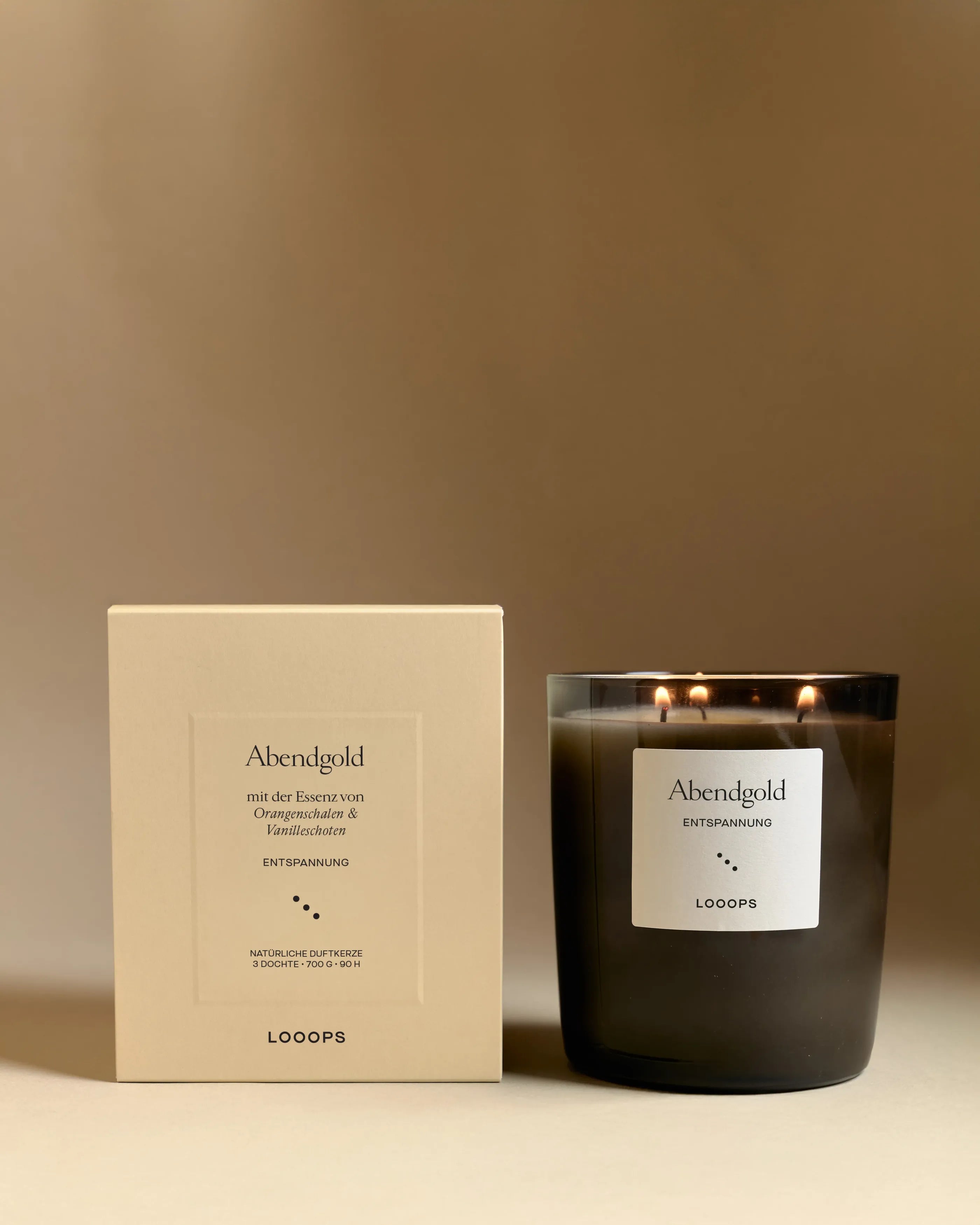 Abendgold – 3 Docht Kerze