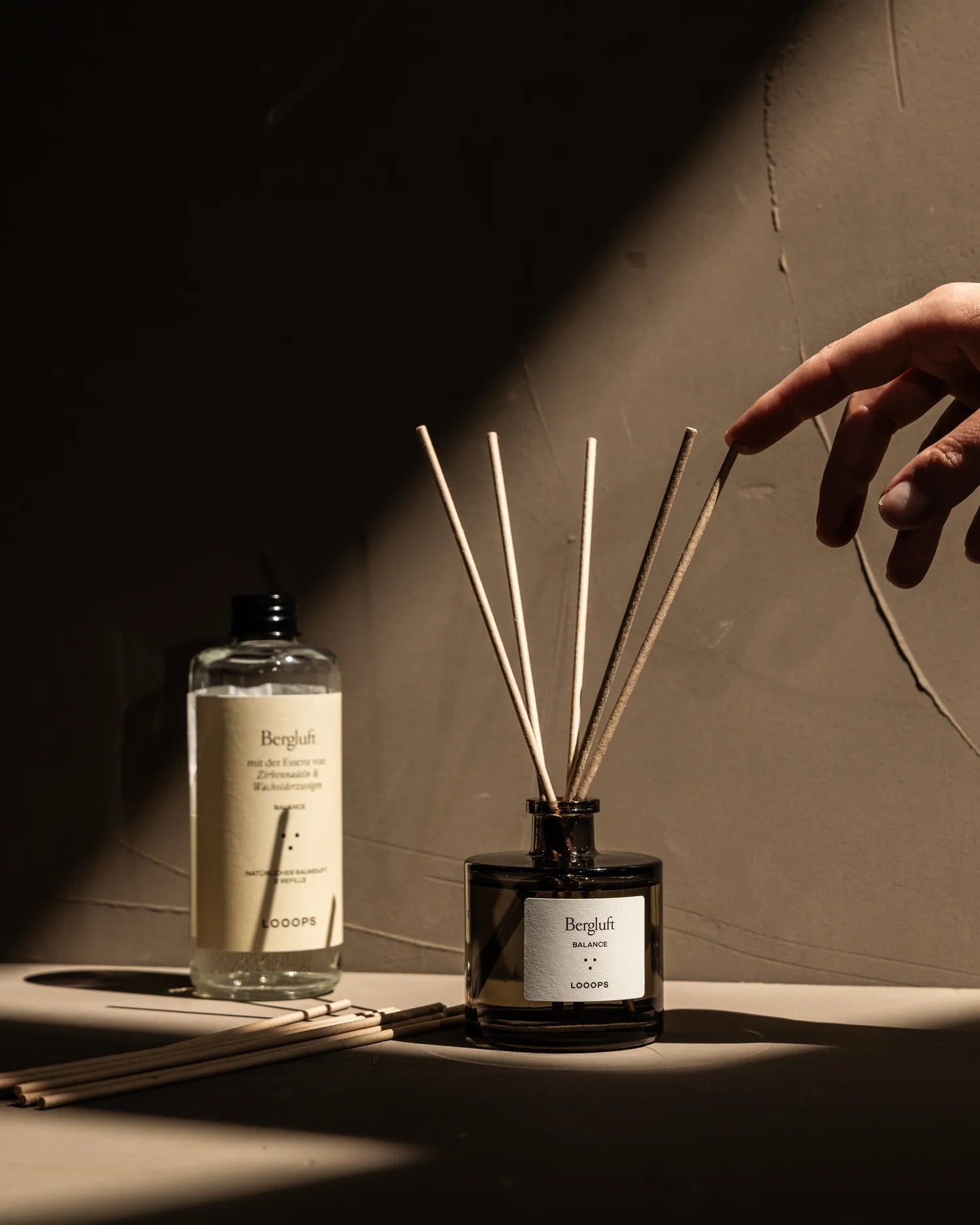 Bergluft set - Reed diffuser and refill
