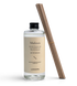Glass bottle room fragrance Mußezeit with paper sticks
