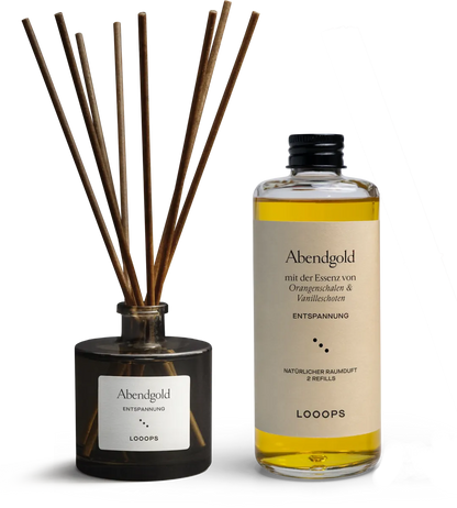 Abendgold Set - Reed diffuser and refill