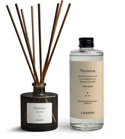 Almwiese Set – Duftstäbchen und Refill
