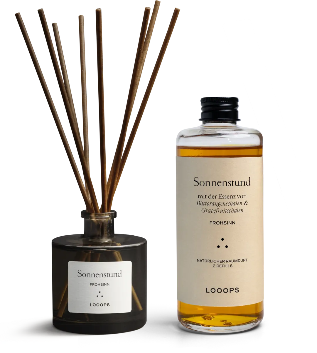 Reed diffuser Sonnenstund with glass bottle