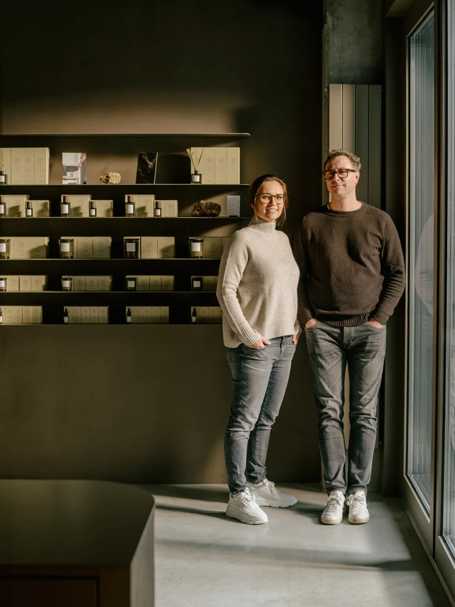 Founders of Looops stand in their store