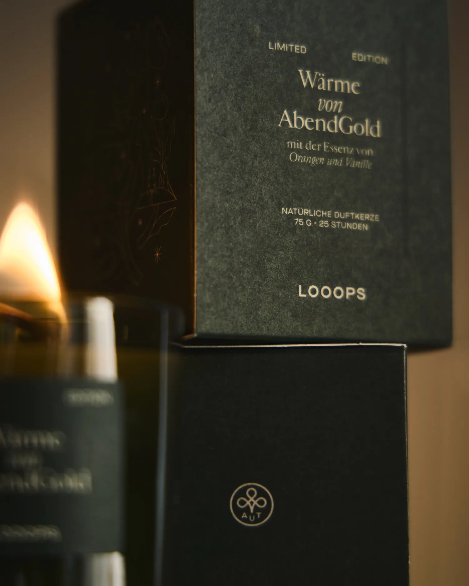 Wärme von AbendGold – Große Duftkerze