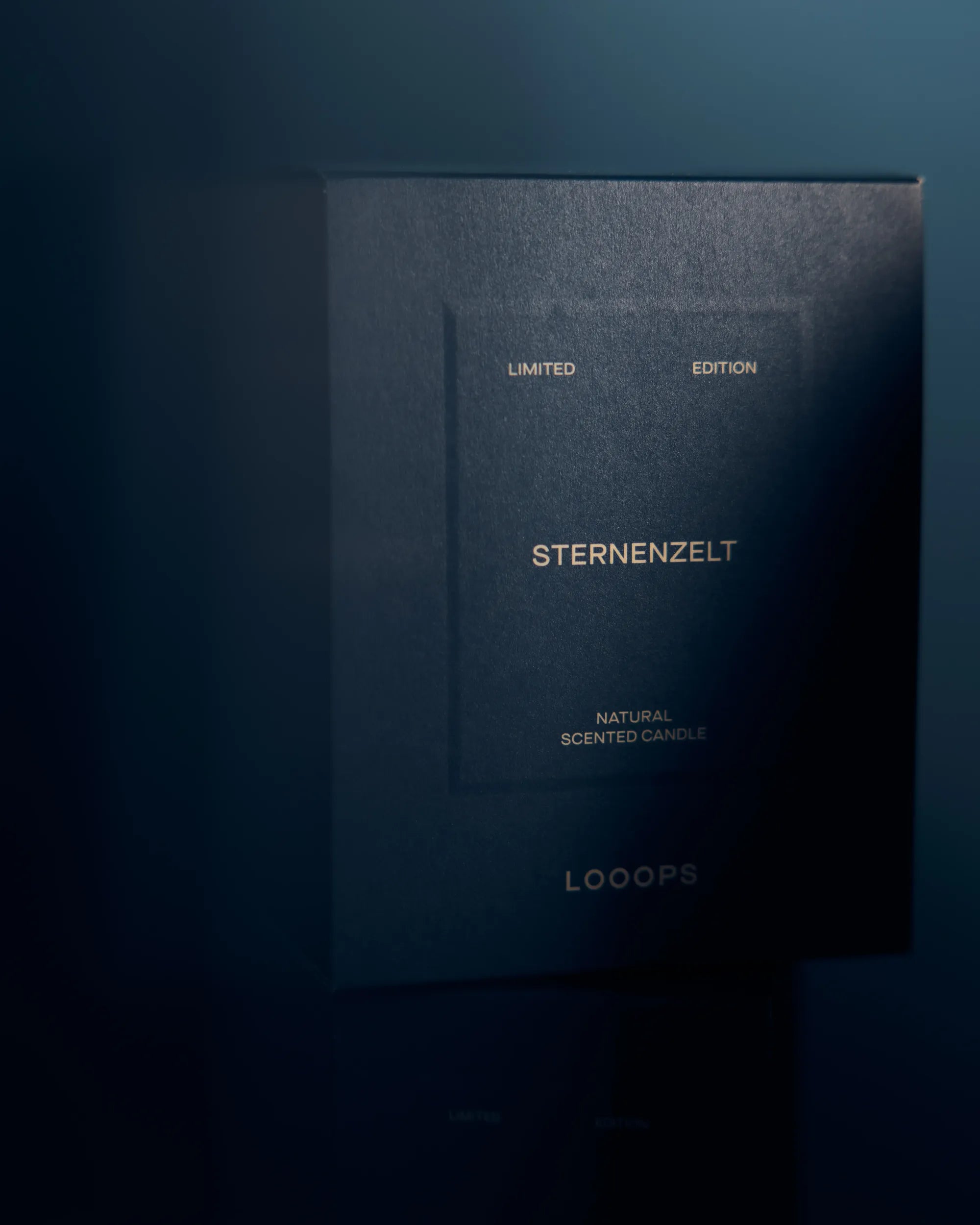 Große Duftkerze Sternenzelt · Limited Edition von Looops mit Verpackung