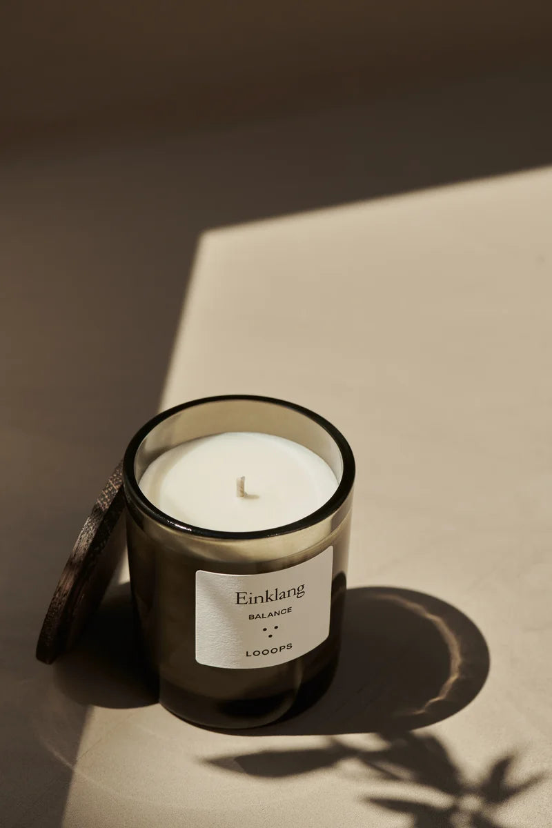 scented candle with lid and shade