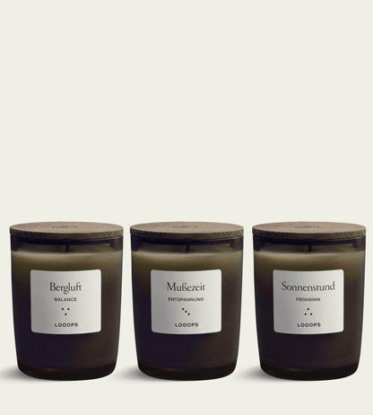 Looops Gift Box "Classic" – Set of 3 scented candles